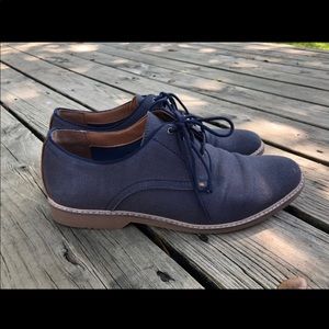 Steve Madden Men’s Dress Shoes Navy Blue Oxford